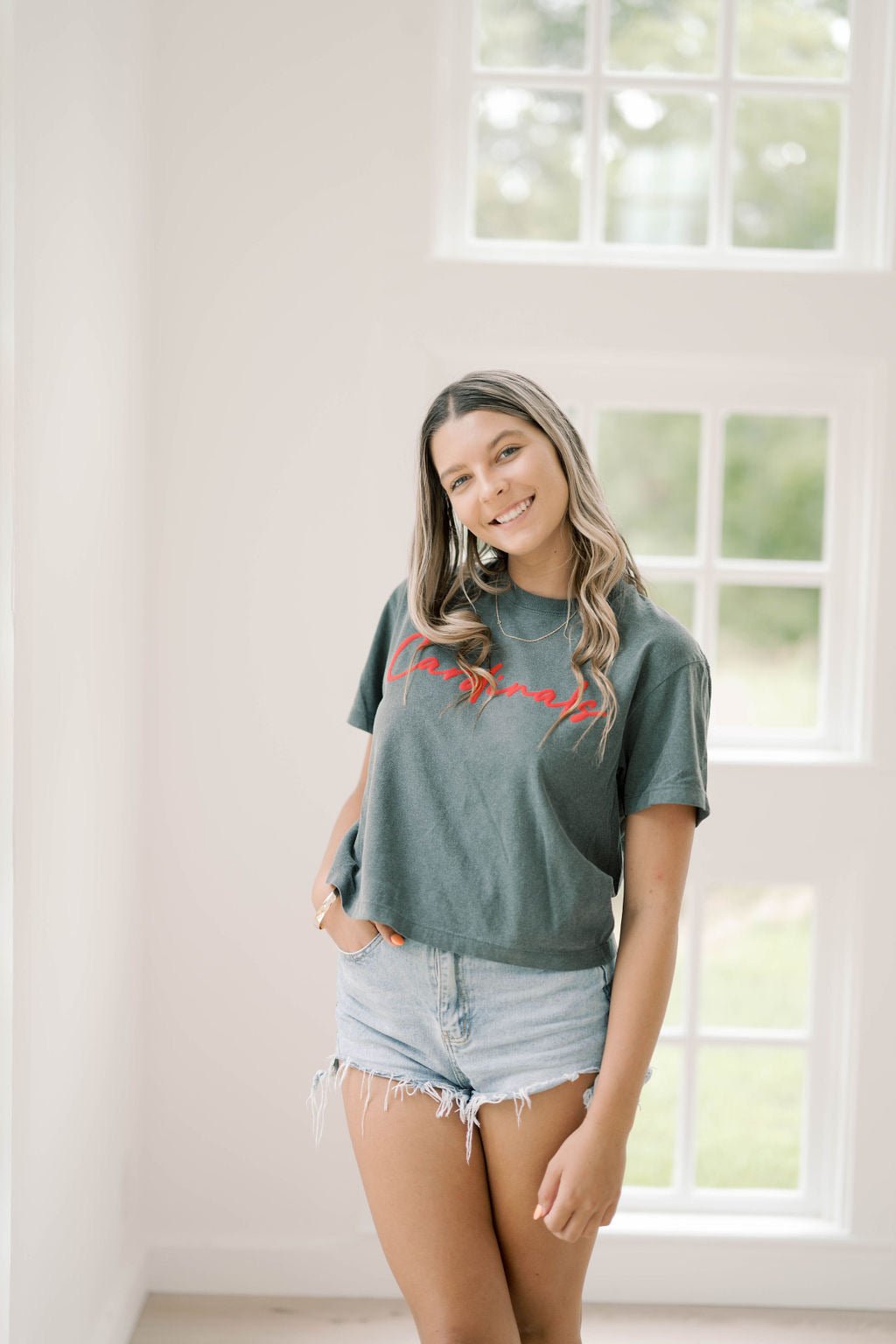 Cardinals Cropped Tee - Tops - Tees - Summer Tees