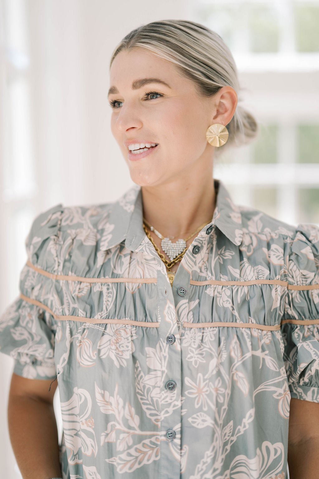 Cutie Pie Ruffle Button Down Top - Tops - Blouses - TCEC