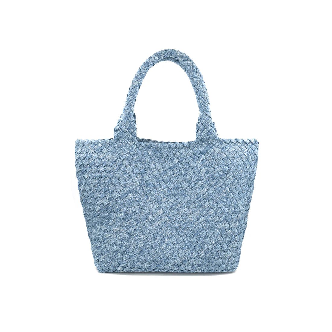 Denim Woven Large Tote Handbag - Accessories - Totes - BC Bags