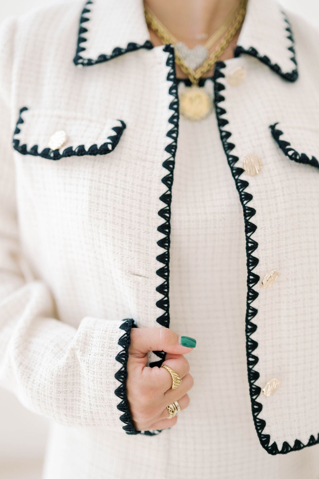 Fall Days Tweed Button Up Jacket - Outerwear - Jackets - B. Right
