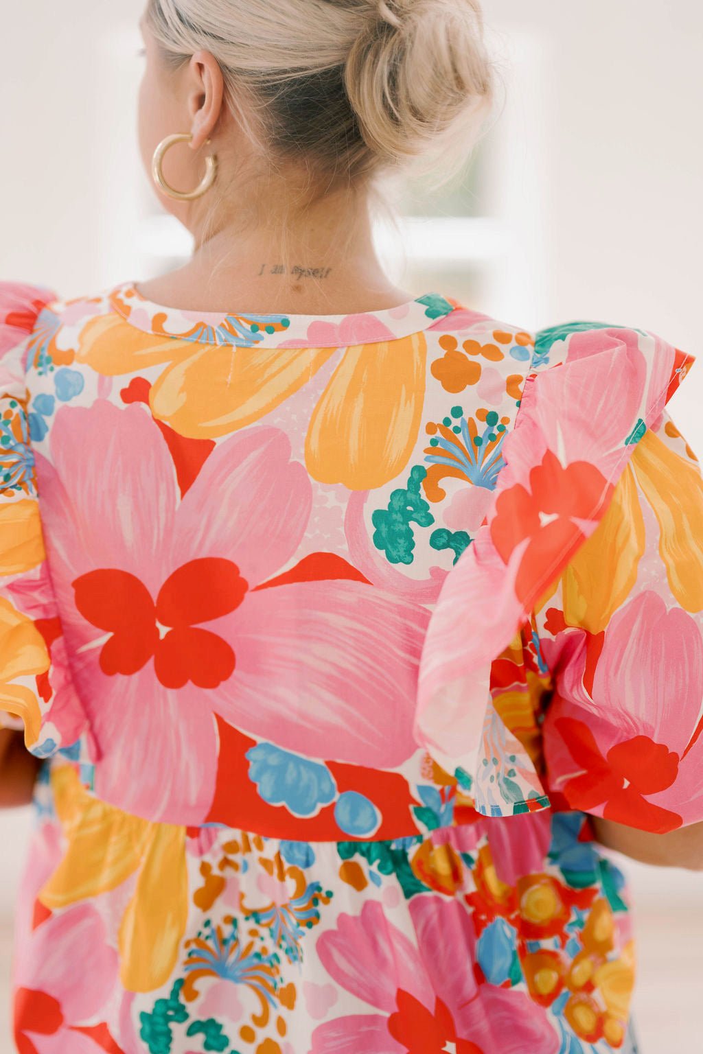 Gardenscapes Short Sleeve Top - Tops - Blouses - Adrienne