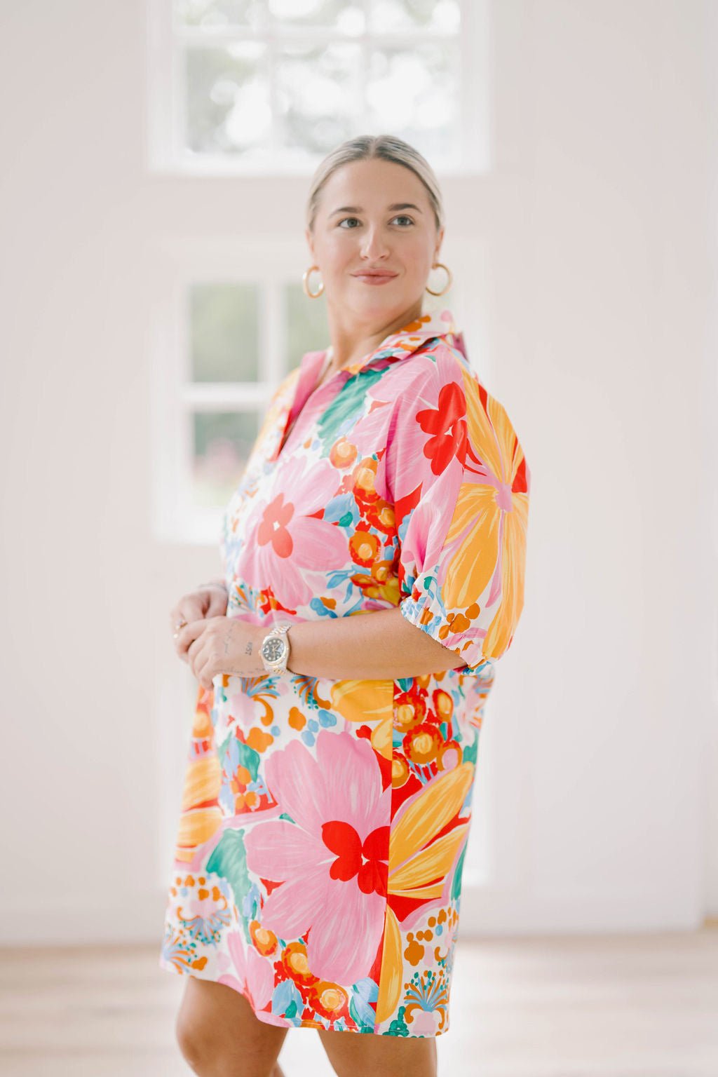 Gardenscapes T-shirt Dress - Dresses - Adrienne