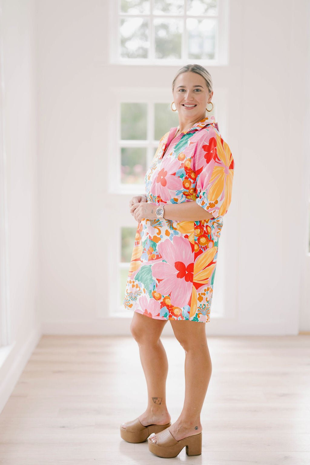 Gardenscapes T-shirt Dress - Dresses - Adrienne