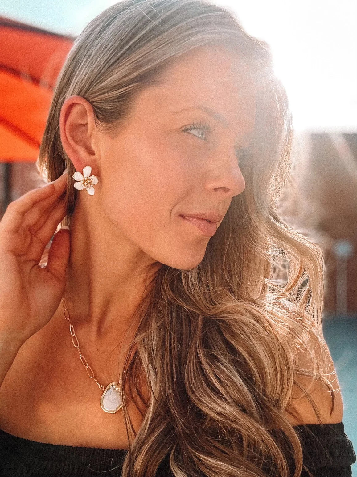 Pearl Necklace with 24kt gold