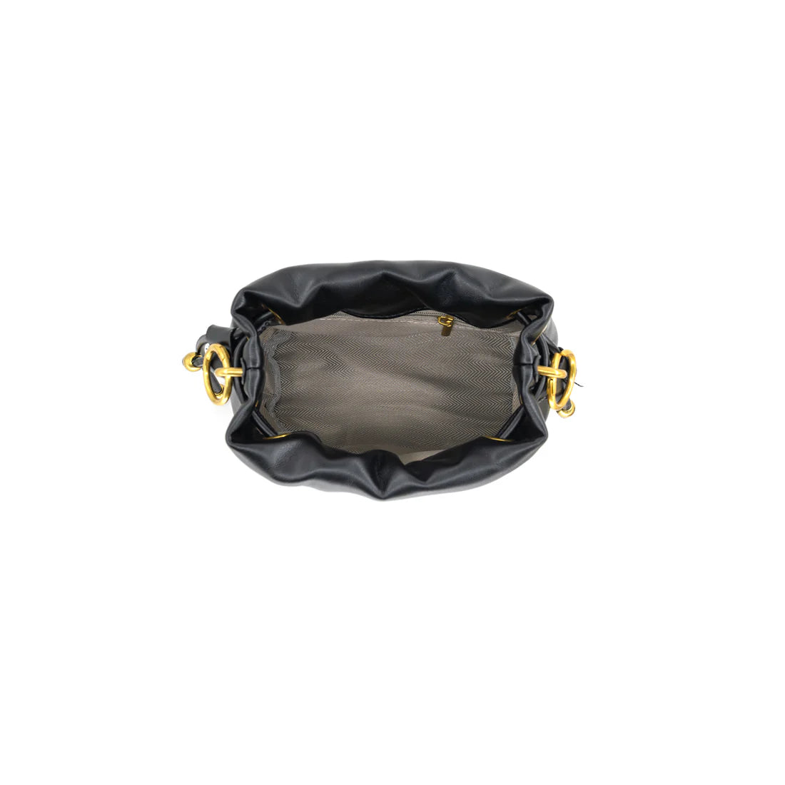 Black Bucket Crossbody Bag