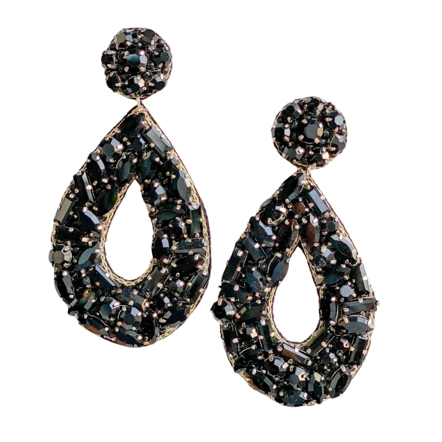 Juliet Drop Earrings - Black - Jewelry - Earrings - Gaby & Grace