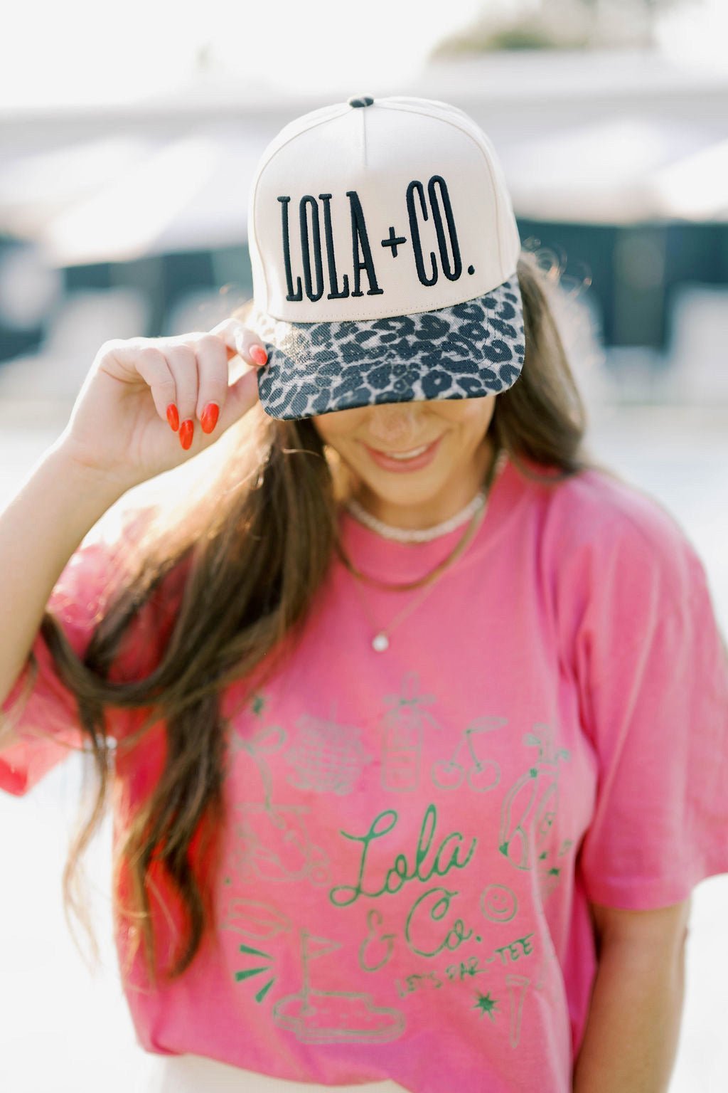 Lola + Co Black Leopard Canvas Trucker Hat - Accessories - Hats - Summer Tees