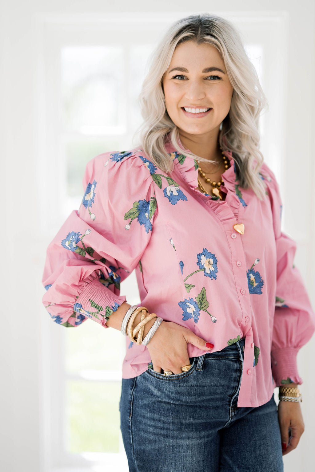 Picking Petals Top - Tops - Blouses - Entro