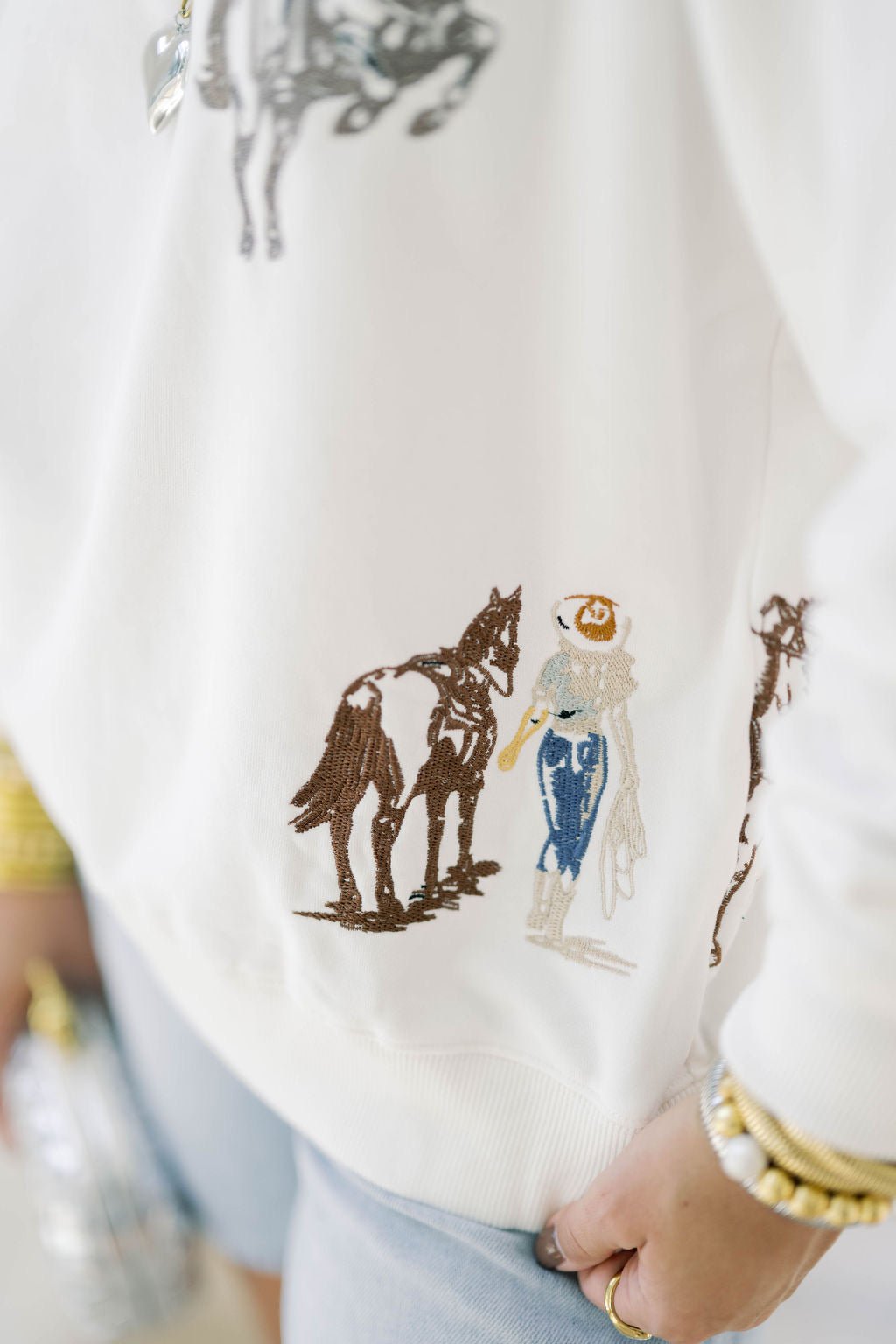 Rodeo Ready Graphic Sweatshirt - Tops - Sweatshirts - Blue B