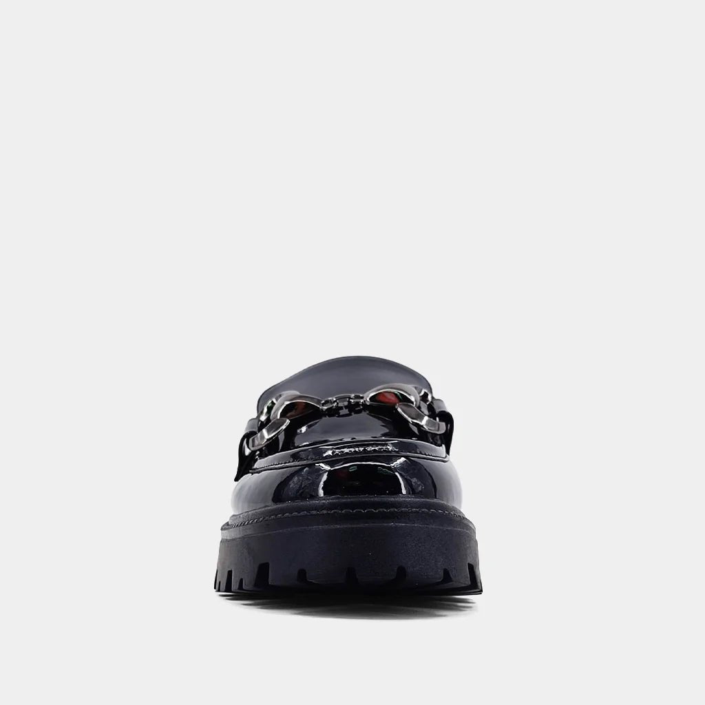 ShuShop Patent Black Tiffany Mule Loafer - Shoes - Mules - ShuShop