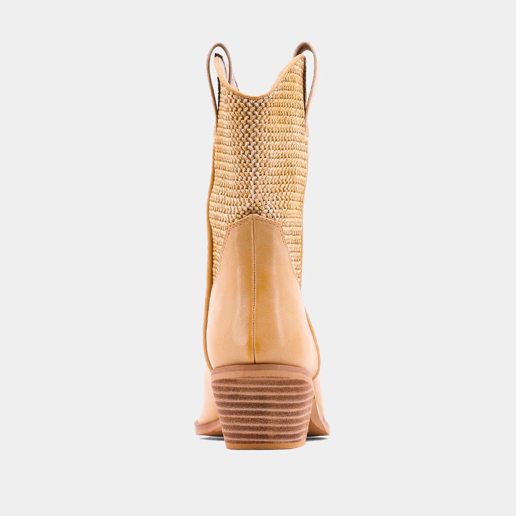 ShuShop Zahara Short Woven Cowboy Boot - Shoes - Boots - ShuShop