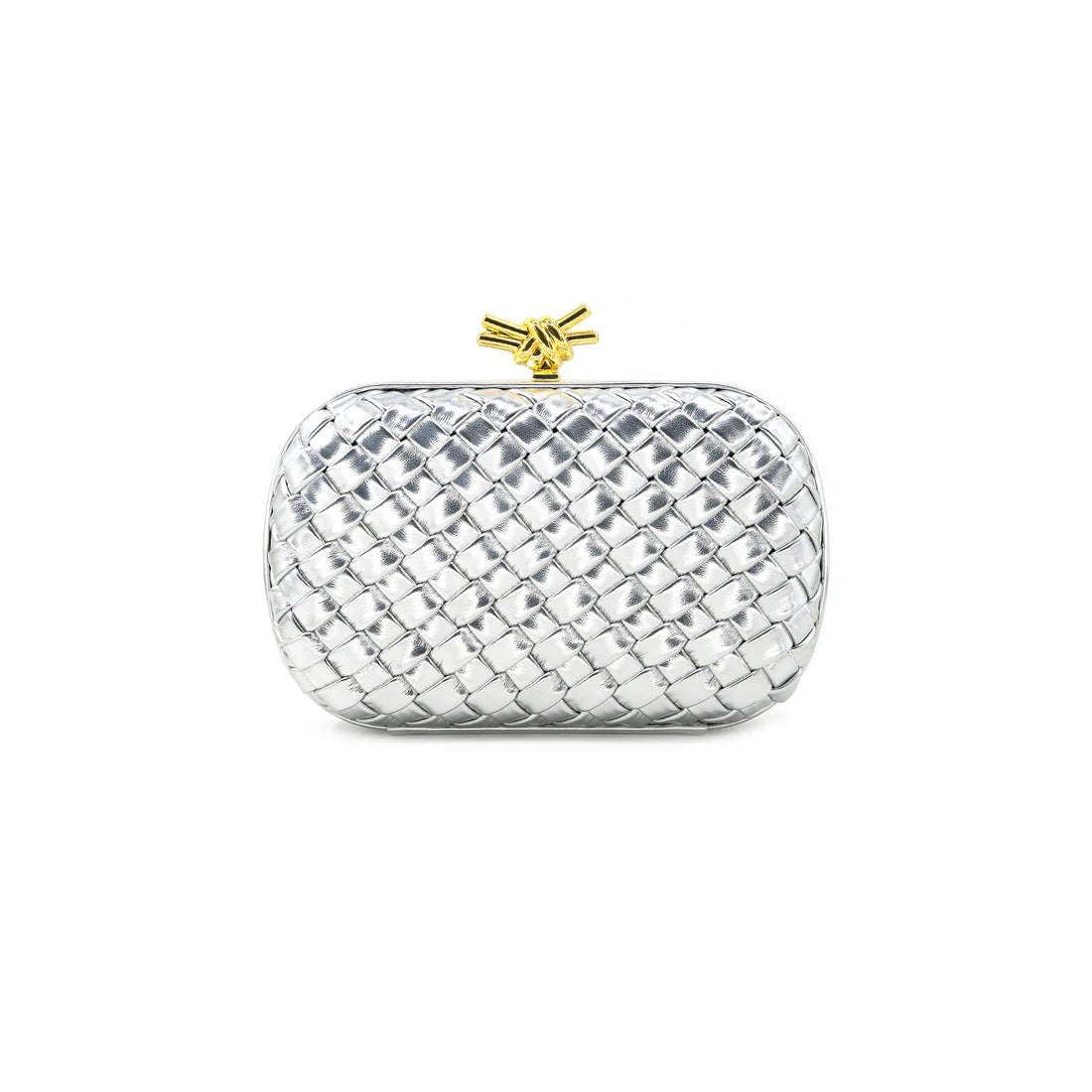 Silver Woven Crossbody/Clutch - Accessories - Purses & Handbags - BC Bags