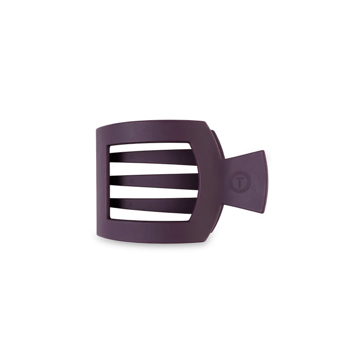 TELETIES - Burgundy Bliss Small Flat Square Hair Clip - Accessories - Hair - Teleties