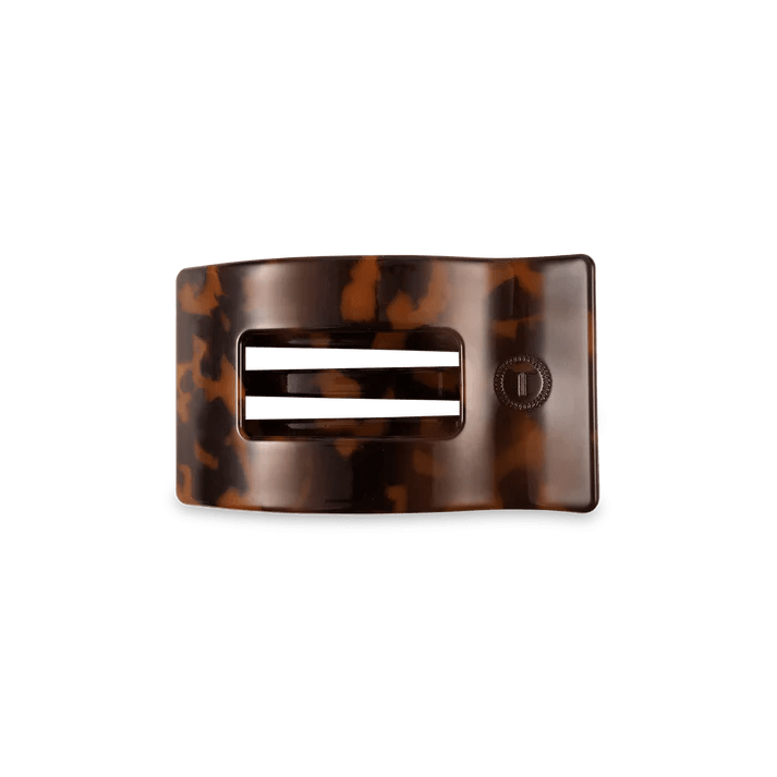 TELETIES - Tortoise Small Flat Rectangle Hair Clip - Accessories - Hair - Teleties