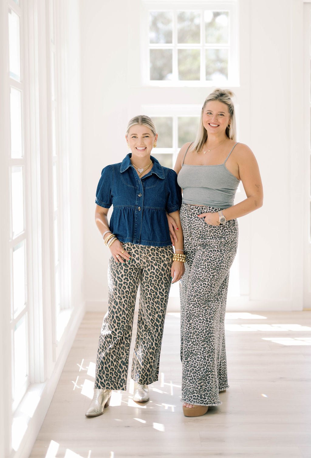 The Legend Bold Leopard Jeans - Bottoms - Pants - Vervet - Flying Monkey