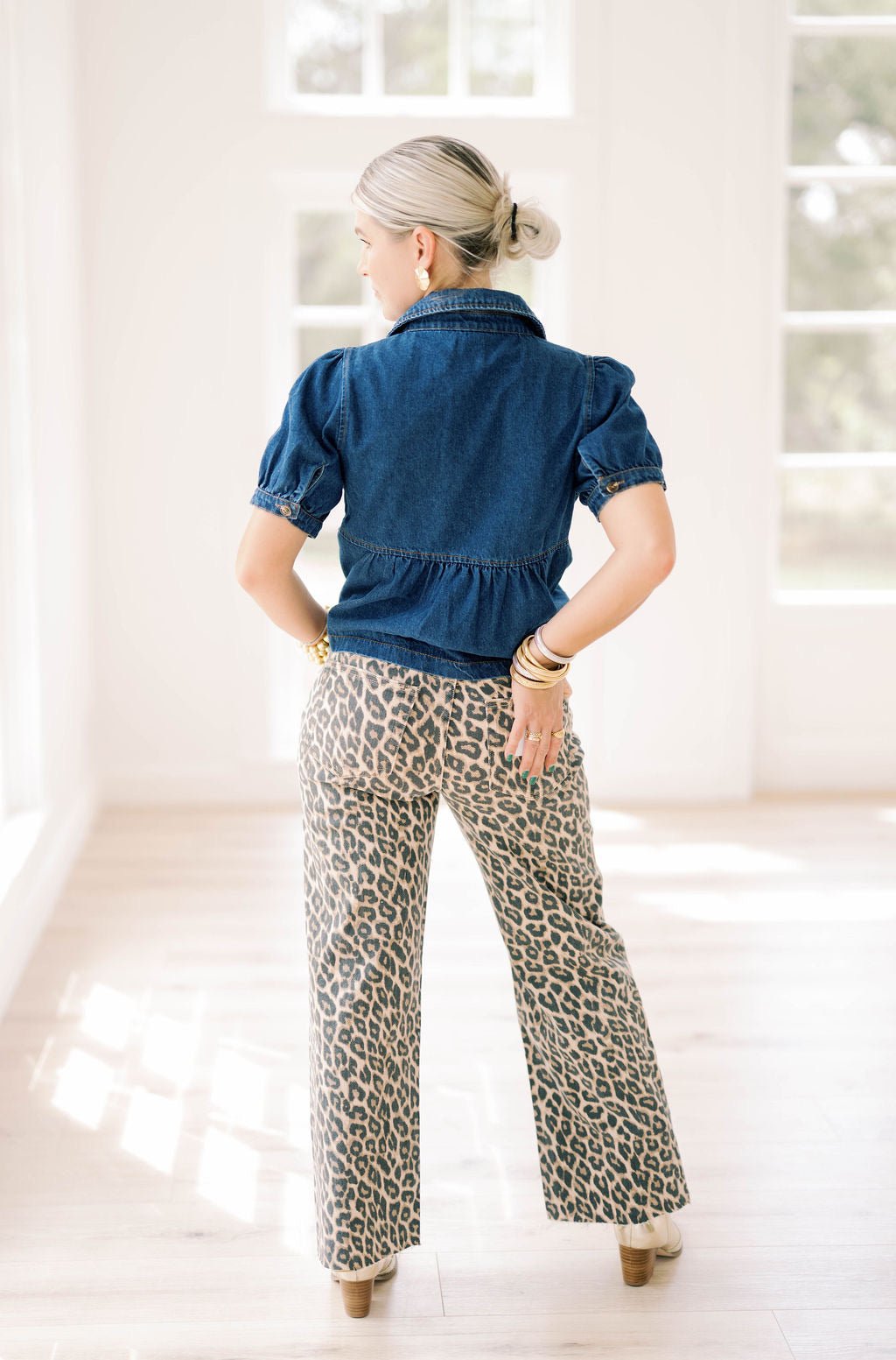 The Legend Bold Leopard Jeans - Bottoms - Pants - Vervet - Flying Monkey