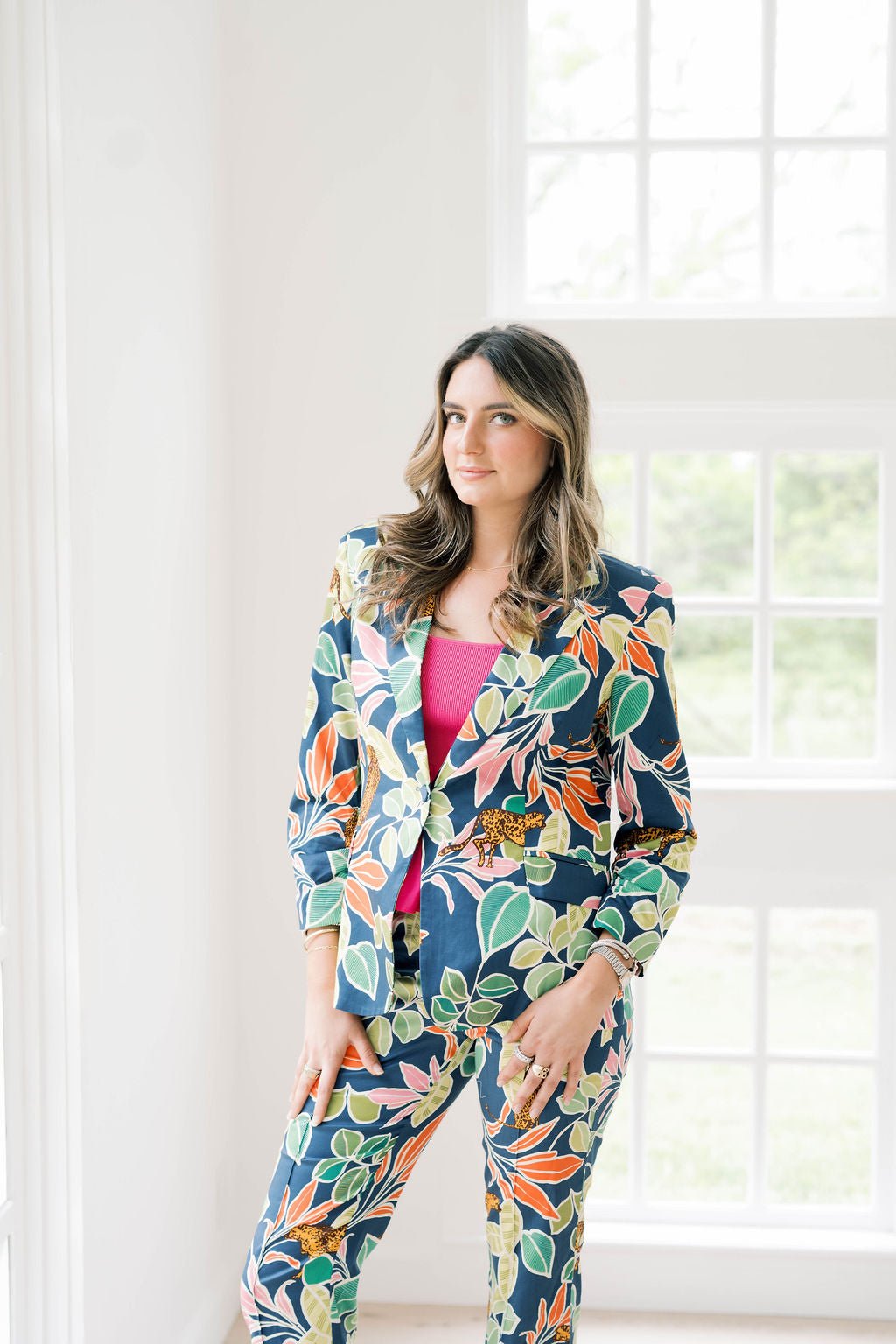 Tropics Please Bright Floral Blazer - Outerwear - Blazers - Fate