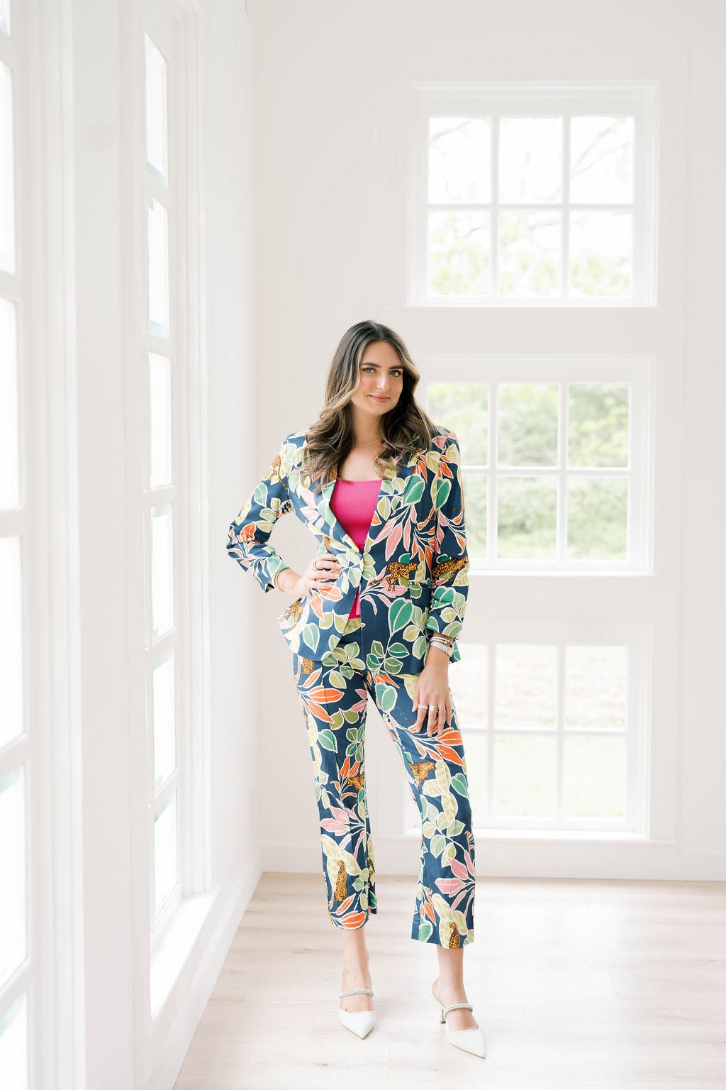 Tropics Please Bright Floral Blazer - Outerwear - Blazers - Fate