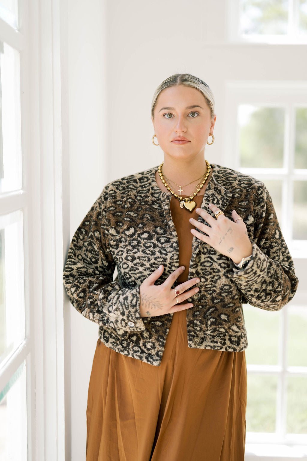 Uptown Chic Fur Leopard Jacket - Outerwear - Jackets - Needii
