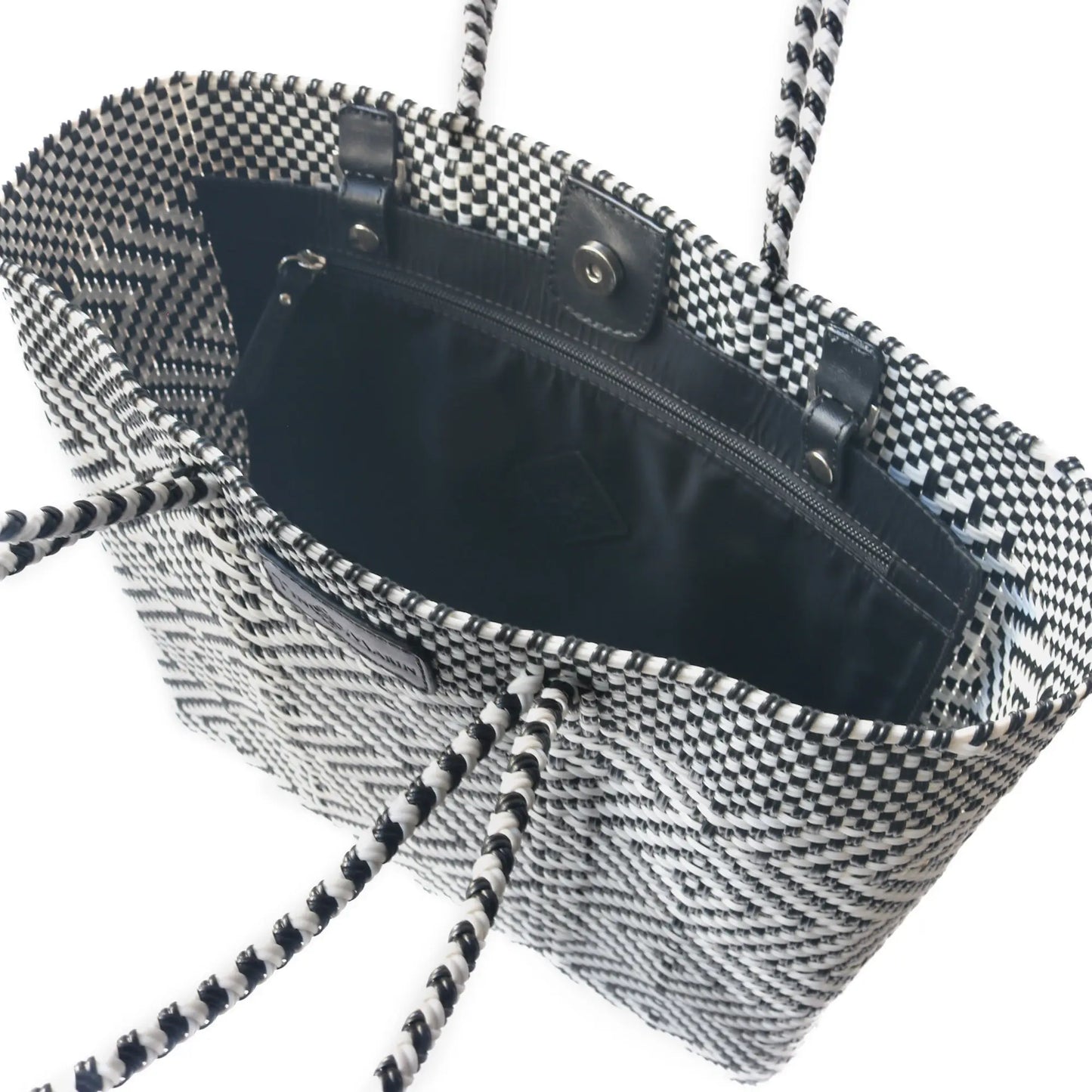 Greca Woven Tote Bag