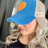 Heart Denim Ball Cap - Judith March