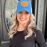 Heart Denim Ball Cap - Judith March