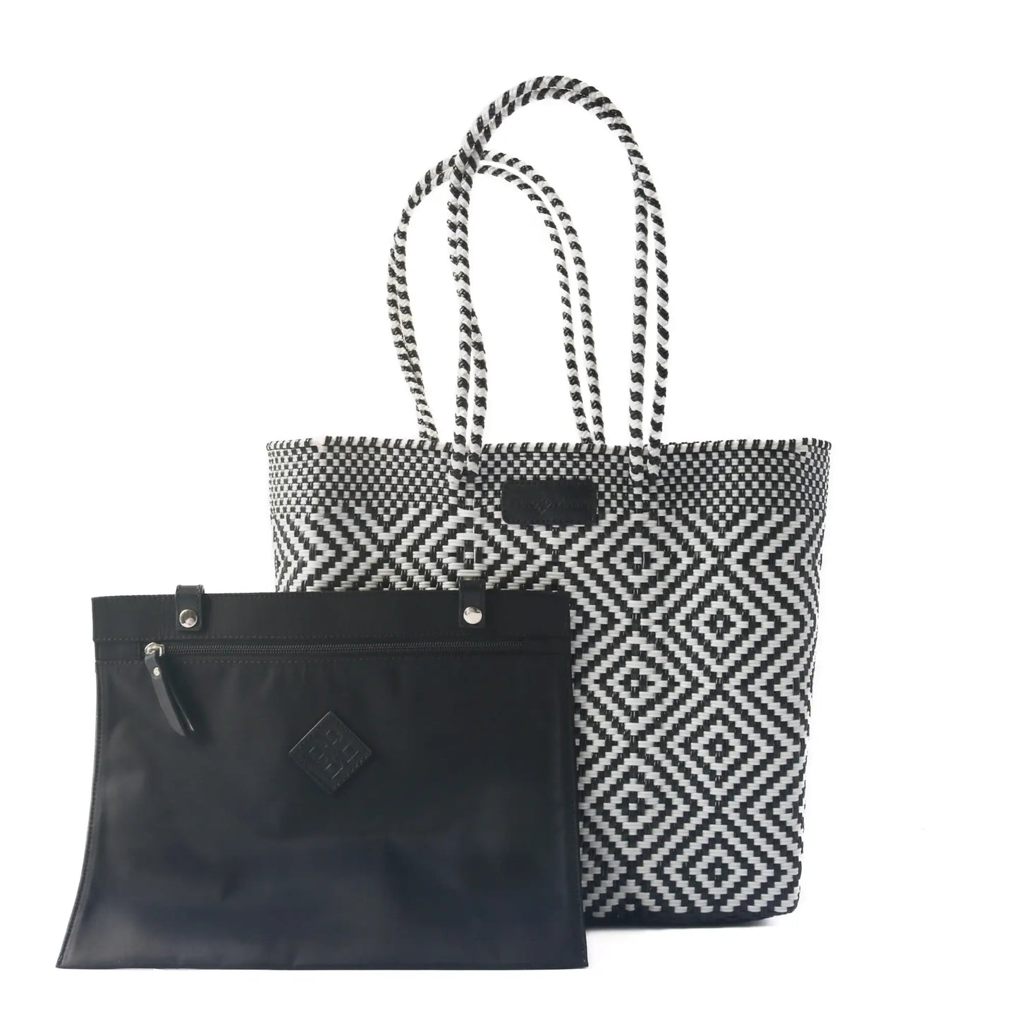 Greca Woven Tote Bag