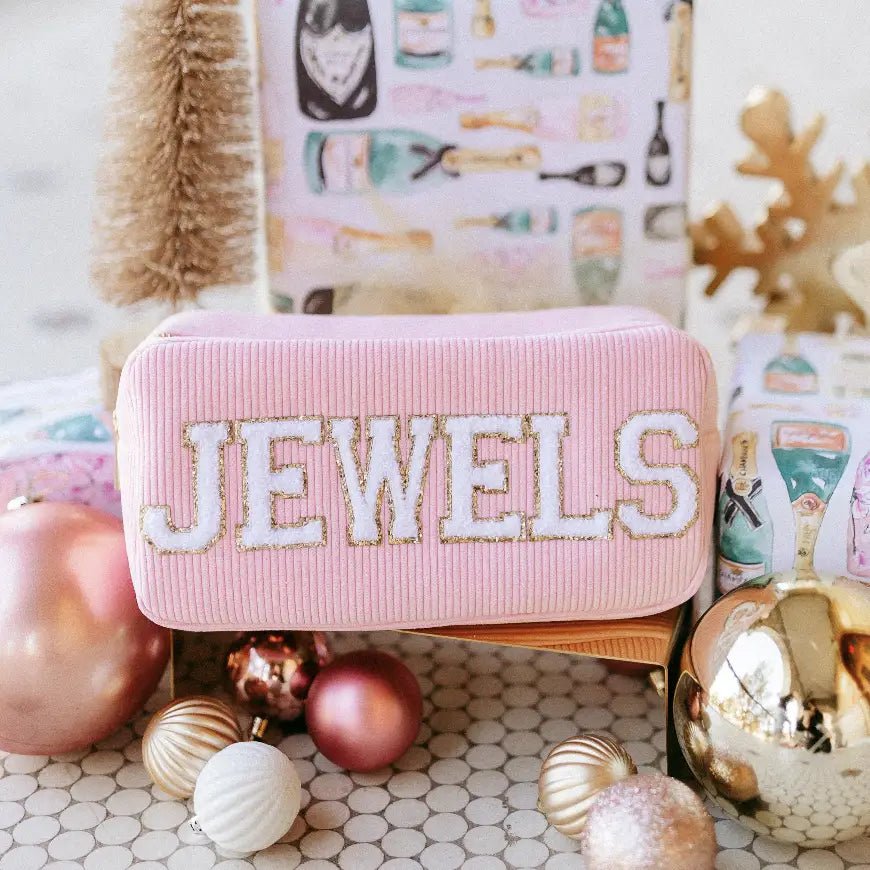 JEWELS Pink Corduroy Travel Bag - Accessories - Travel - Kenz Kustomz