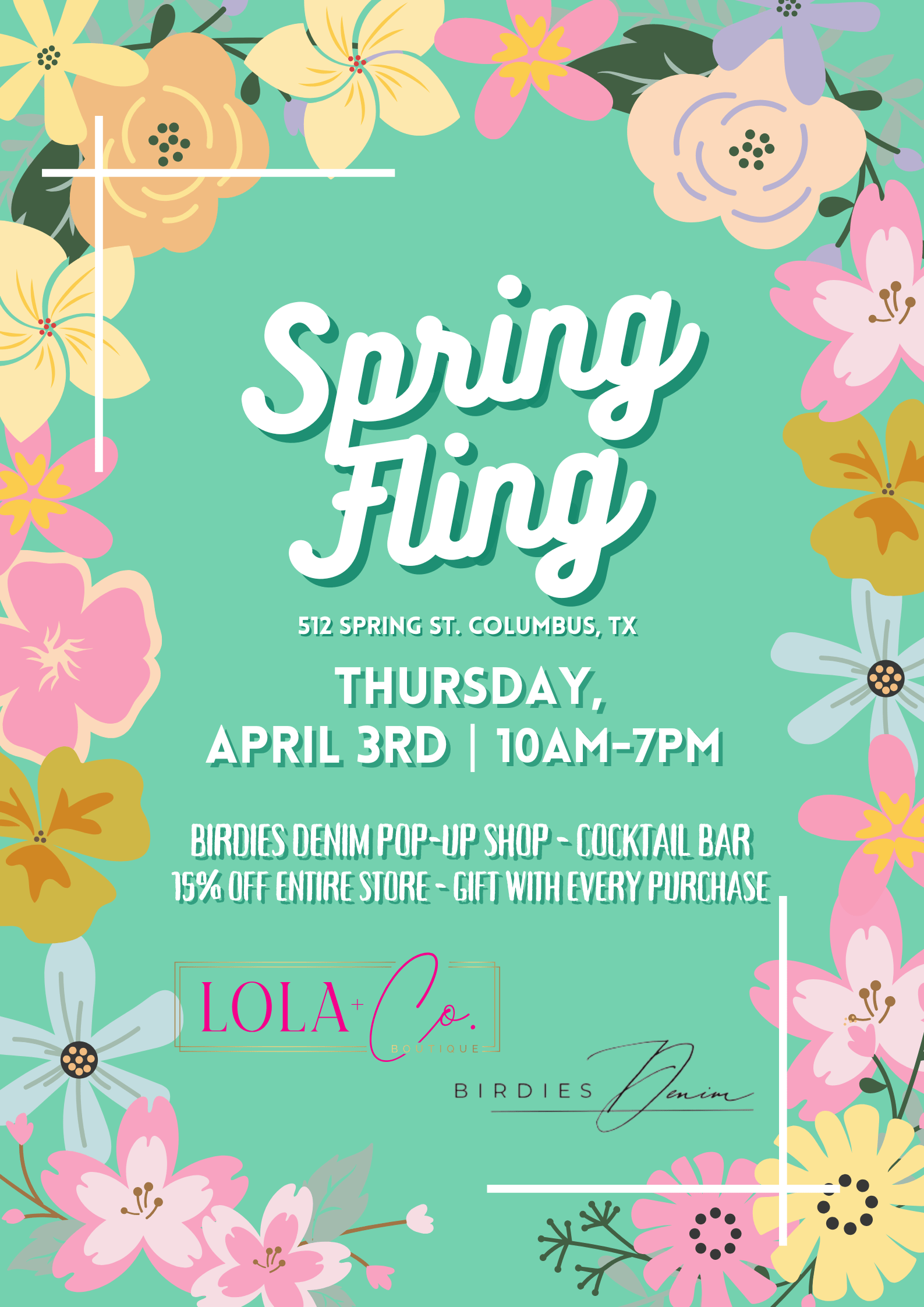 The Ultimate Spring Fling Party!! - Lola & Co. Boutique
