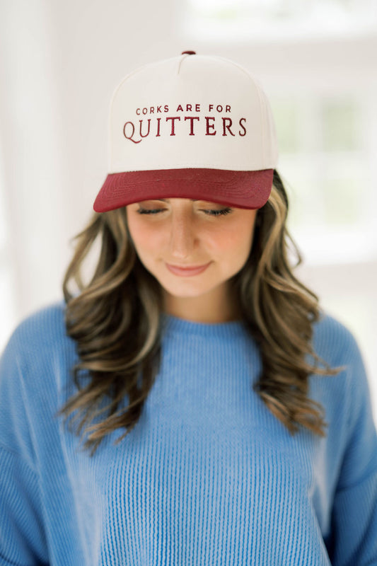 Corks Quitters Canvas Hat