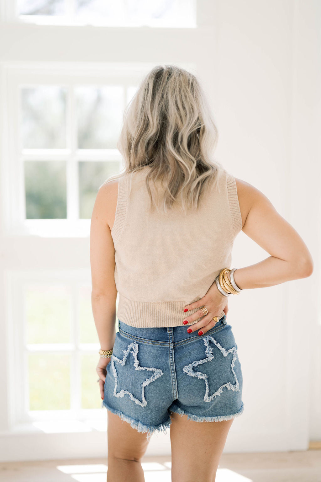 Star Jean Shorts