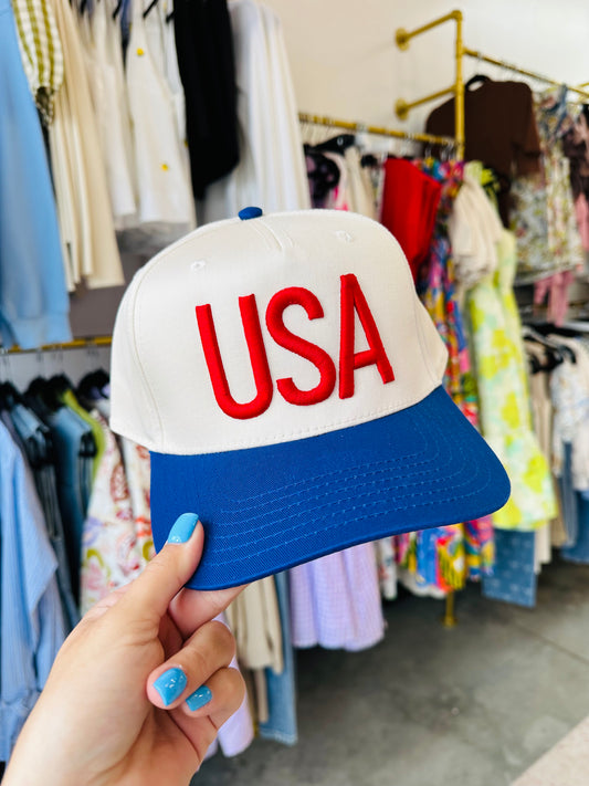 USA Canvas Trucker Hat