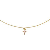 18K Gold Dainty Diamond Cross Pendant Necklace - Jewelry - Necklaces - Brenda Grands Jewelry
