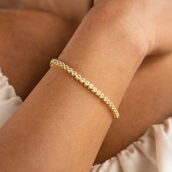18K Gold Diamond Tennis Bracelet - Jewelry - Bracelets - Brenda Grands Jewelry