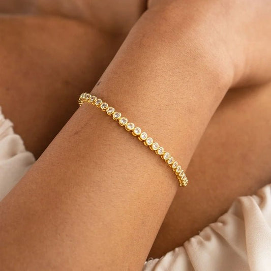 18K Gold Diamond Tennis Bracelet - Jewelry - Bracelets - Brenda Grands Jewelry