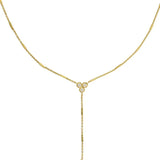 18K Gold Shiny Lariat Necklace - Jewelry - Necklaces - Brenda Grands Jewelry