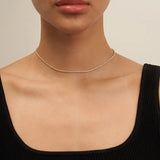18K Gold Tennis Choker - Jewelry - Necklaces - Brenda Grands Jewelry