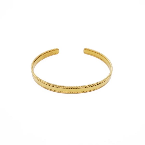 18K Gold Warrior Bangle Bracelet - Jewelry - Necklaces - Brenda Grands Jewelry