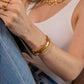24K Gold Twisted Bangle Bracelet - Jewelry - Bracelets - Brenda Grands Jewelry