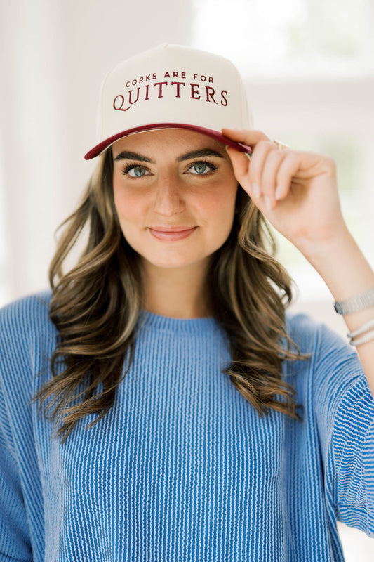 Corks Quitters Canvas Hat