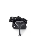 Matisse Goldie Black Dot Heeled Mule