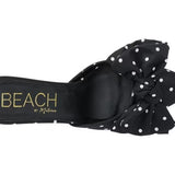 Matisse Goldie Black Dot Heeled Mule