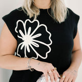 Winter Floral Detail Sweater