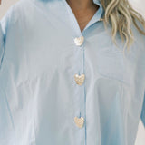 5th Avenue Button Down Top - Tops - Blouses - Q2