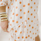 Getting Spooky Orange Polka Dot Romper