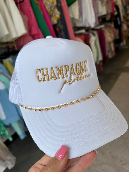 Champagne Problems Trucker Hat