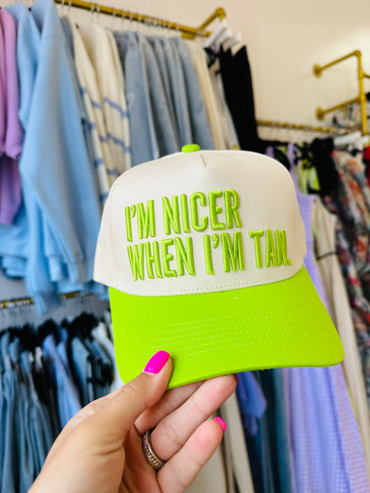 Nicer When Tan Canvas Hat