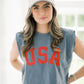 American Flag Canvas Hat