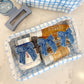 Blue Bows Clear Medium Bag