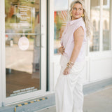City Lights Striped Rhinestone Top